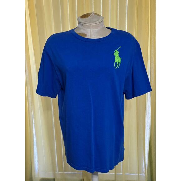 Polo Ralph Lauren Big Pony Embroidered T-shirt Boys XL 18-20 Blue Short Sleeve - Picture 2 of 8